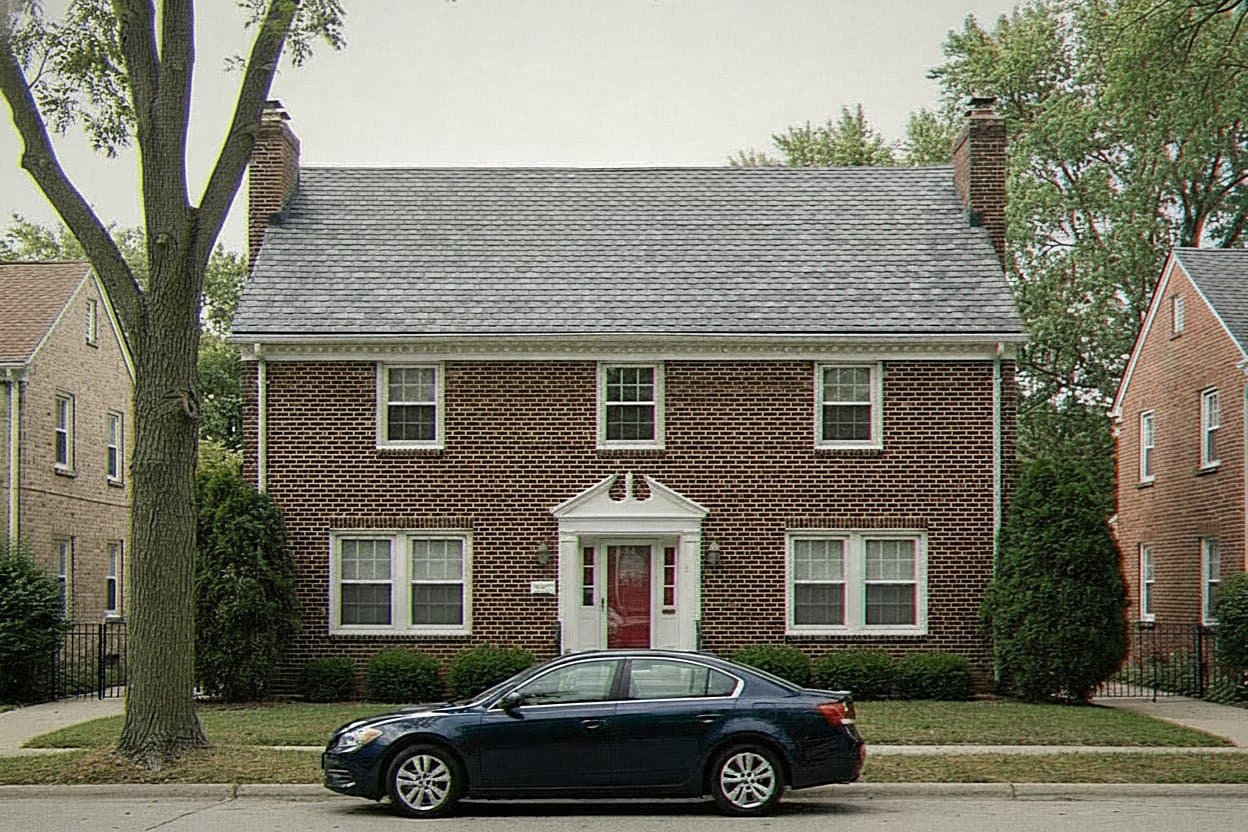 New dimensional shingle roof on a Dearborn home
