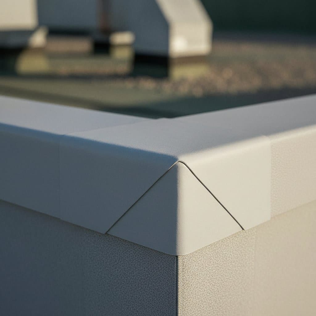 Rooftop HVAC flashing wrapped on a Dearborn roof